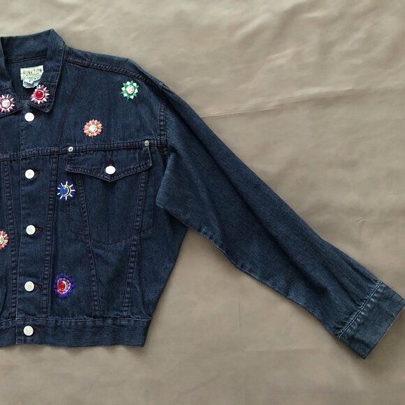 Lightly Embellished Short Denim Jacket - Picture 7 of 14